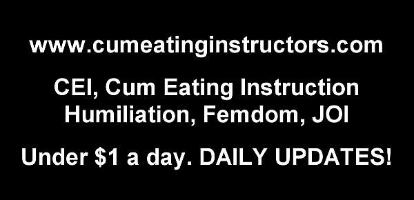  I hope you like eating your own cum CEI